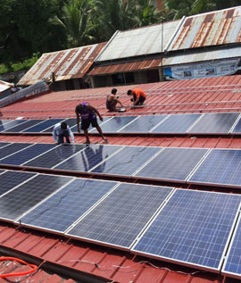  Philippine garment factory 40KW off - grid solar power generation system